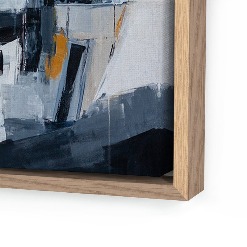 To Be Free Painting by Melanie Biehle, White Oak Framed, 24" H x 24" W