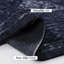 Tapis noir lavable 2 pi x 3 pi (noir + gris, 2 pi x 3 pi)