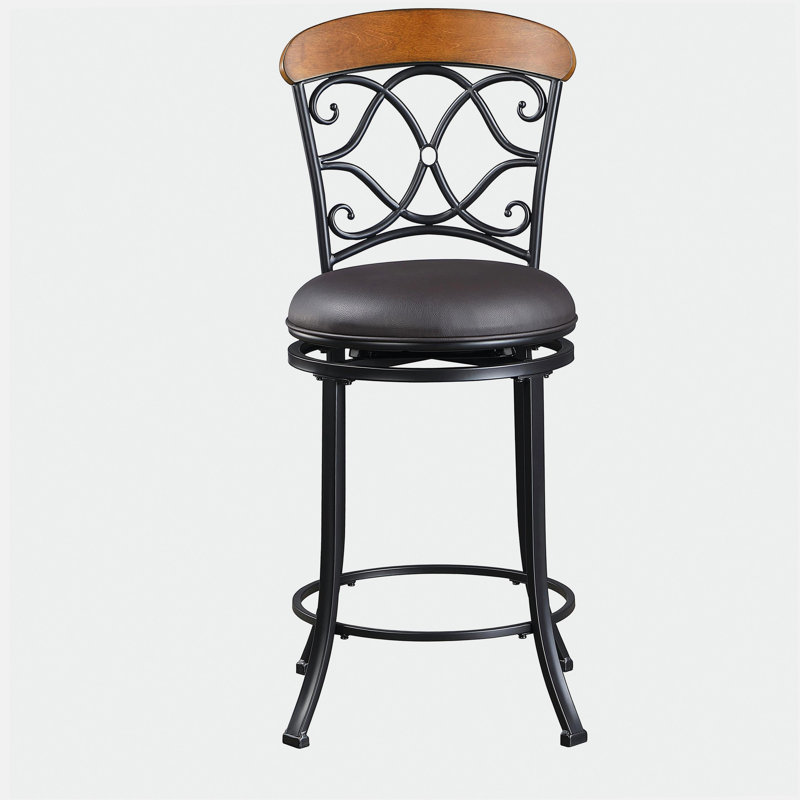 Chaise de salle à manger à hauteur de comptoir pivotante 1pc