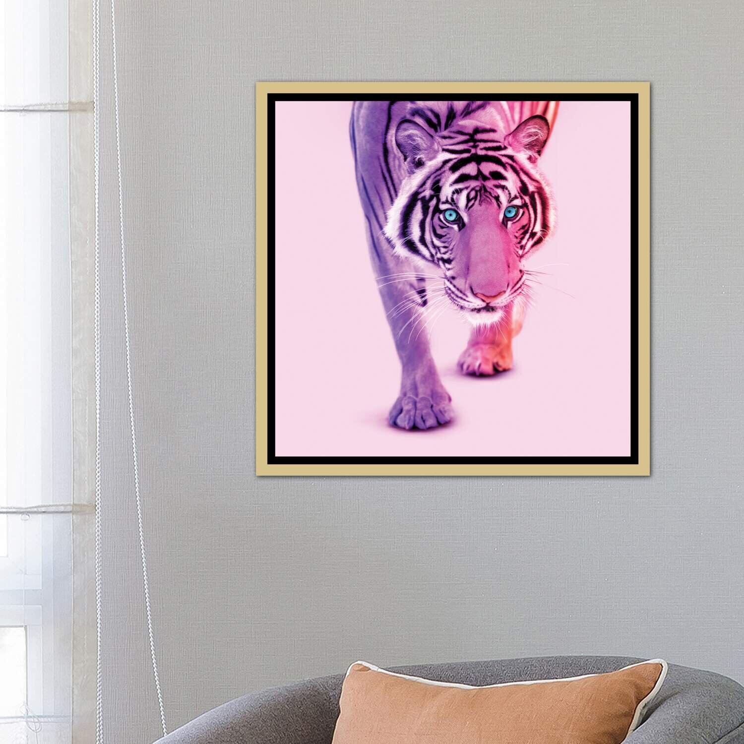 Wall Art Print, Purple Tiger