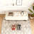 Rectangular Upholstered Tufted Linen Fabric Ottoman Bench