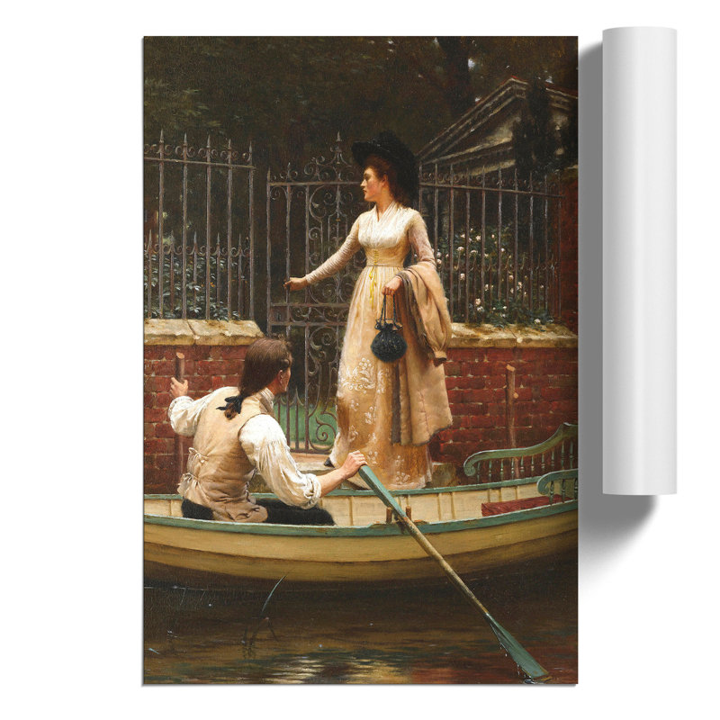 The Elopement by Edmund Leighton - Frameless Print, 59cm H x 42cm W x 0.1cm D