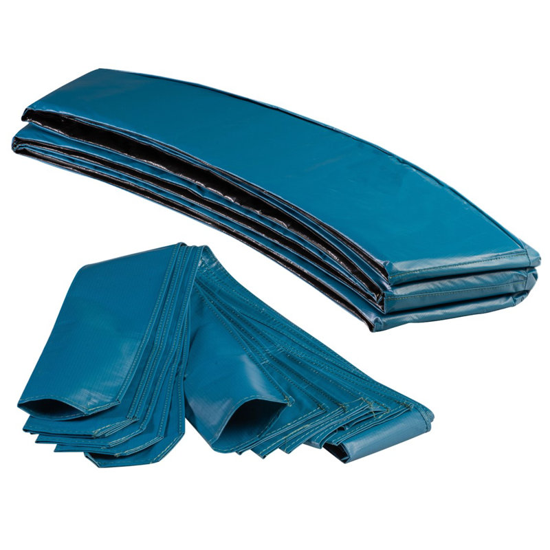 Coussin de bordure pour trampoline, Aigue-marine, H 5,8 pi x l 13 pi x P 13 pi