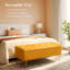 Banc de rangement en velours Carrielynn-1235242580