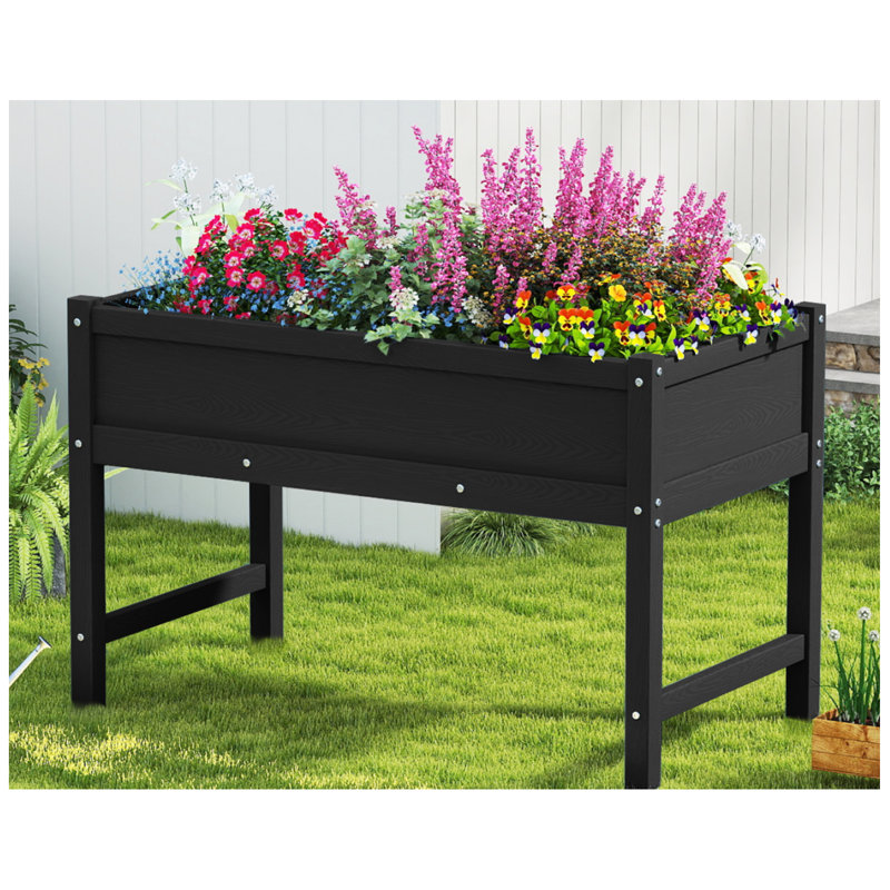 Jardinière Elevated Planters, Noir, noir, noir, noir