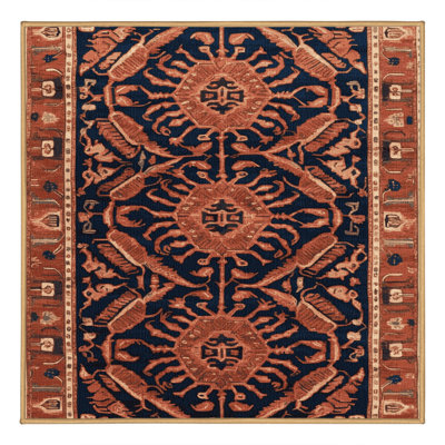 Tapis brun lavable à la machine