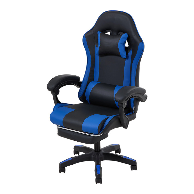 Rebrilliant PC & Racing Game Chair, Black/Blue