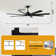 72" 8 - Blade Smart Ceiling Fan with 3CCT Dimmable LED Lights, APP/Remote with Alexa and Google Assistant