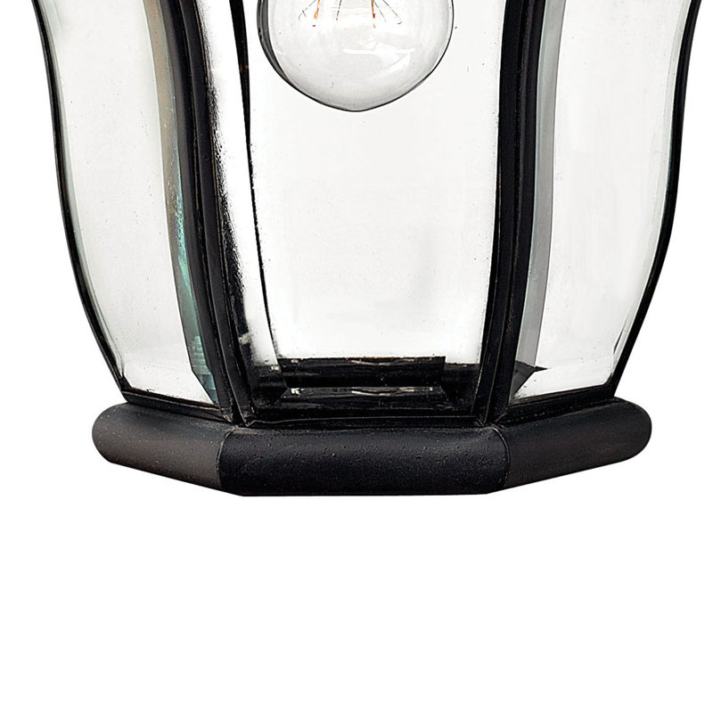 San Clemente Outdoor Wall Lantern, Museum Black