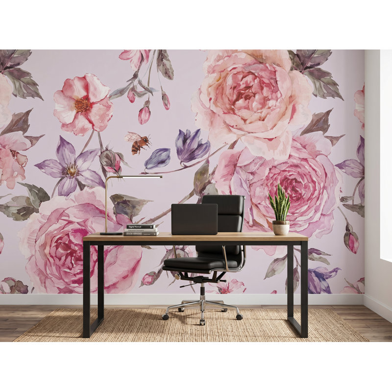 Murale, l 100 po x H 100 po, adhésif en vinyle, 100"W x 100"H, Vinyl Peel and Stick