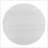 Edo Contemporary Round Dining Table, Trestle Base, White Finish