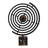 Abstract Metal Orb Ring Sculpture Object with Marble Base for Home Decor - Sculptural Decorative Accent for Living Room Styling- 17", Brown & Black-930806382