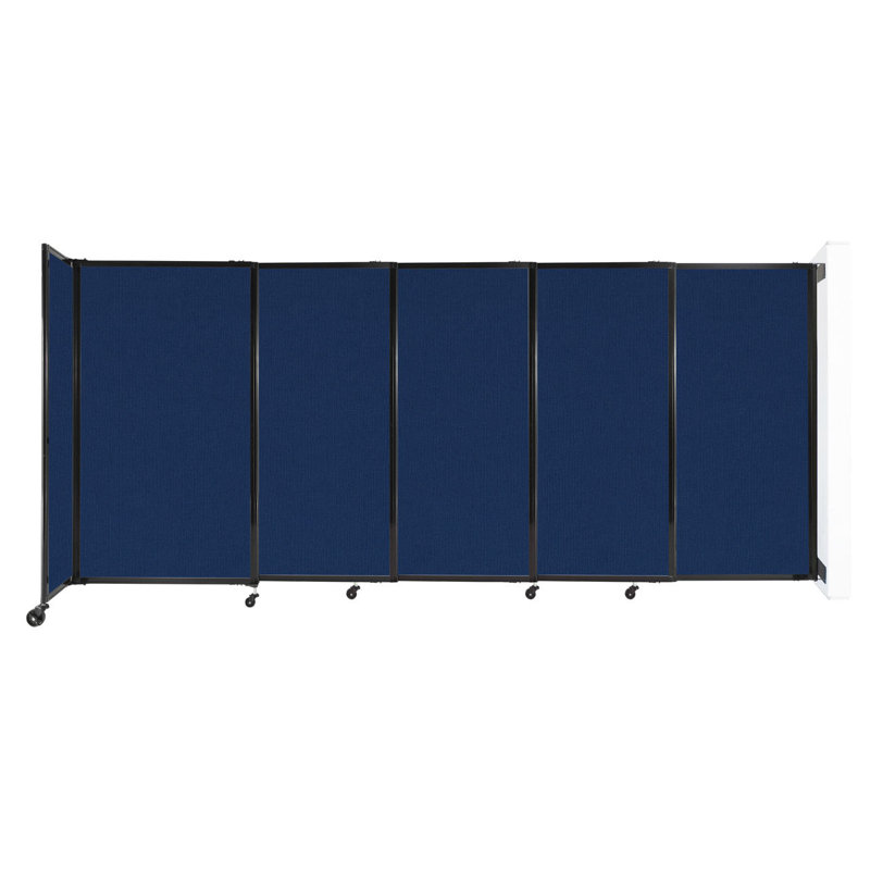 Cloison coulissante 5 pi, H 60 po x l 135 po x P 33 po, Bleu marine
