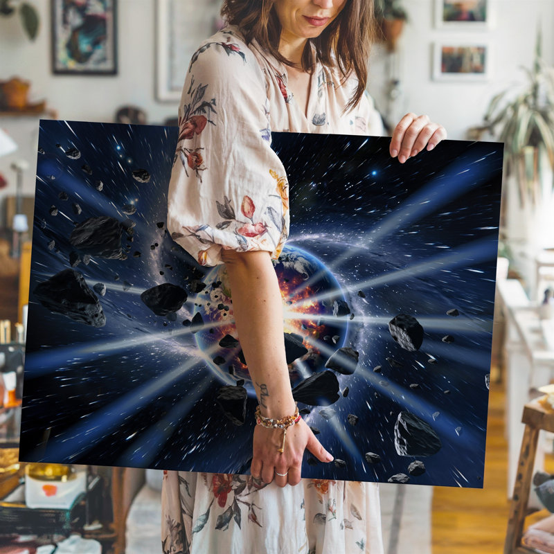 Toile dans un tableau cosmique à couper le souffle, H 9 po x l 12 po