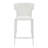 Divinia Bar Stool In Gray Regenerated Leather - Set Of 2-78040271-78040272