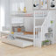 Lit superposé avec lit gigogne et rangement-381844986