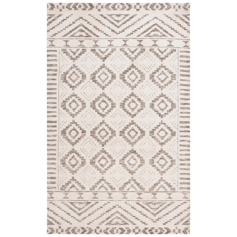 Bouley Tufted Performance Southwestern Rug, Rectangle 5' x 8'