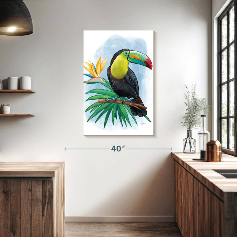 Brampt, style tropical I, H 39 po x l 26 po