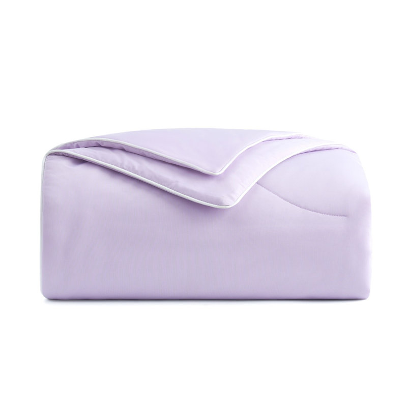 Édredon léger et réversible lavable pour l'automne, Édredon très grand, Mauve