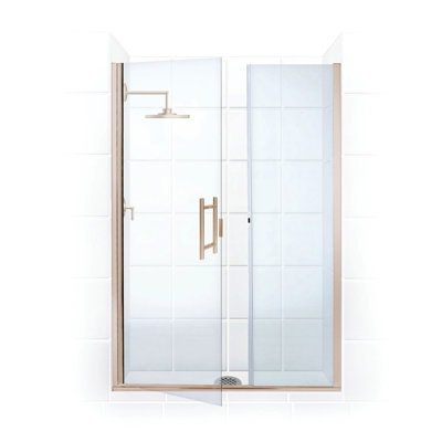 Illusion Series 56" x 70" Hinged Frameless Shower Door