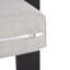 Canapé de patio en aluminium 84 po avec coussins gris clair Caputo