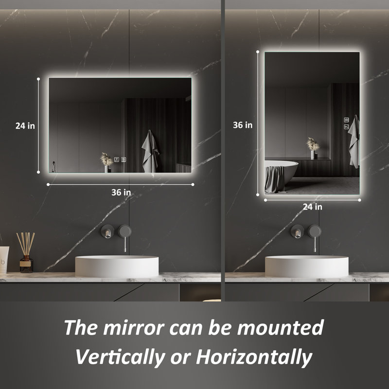 Naliyah Flat Wall Mirror, 24'' x 36''