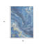 Tapis d'extérieur lavable abstrait bleu 3 pi x 5 pi