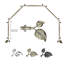 Tringle à rideaux simple 5 côtés pour fenêtre bay Nailsworth-33061177-121092499