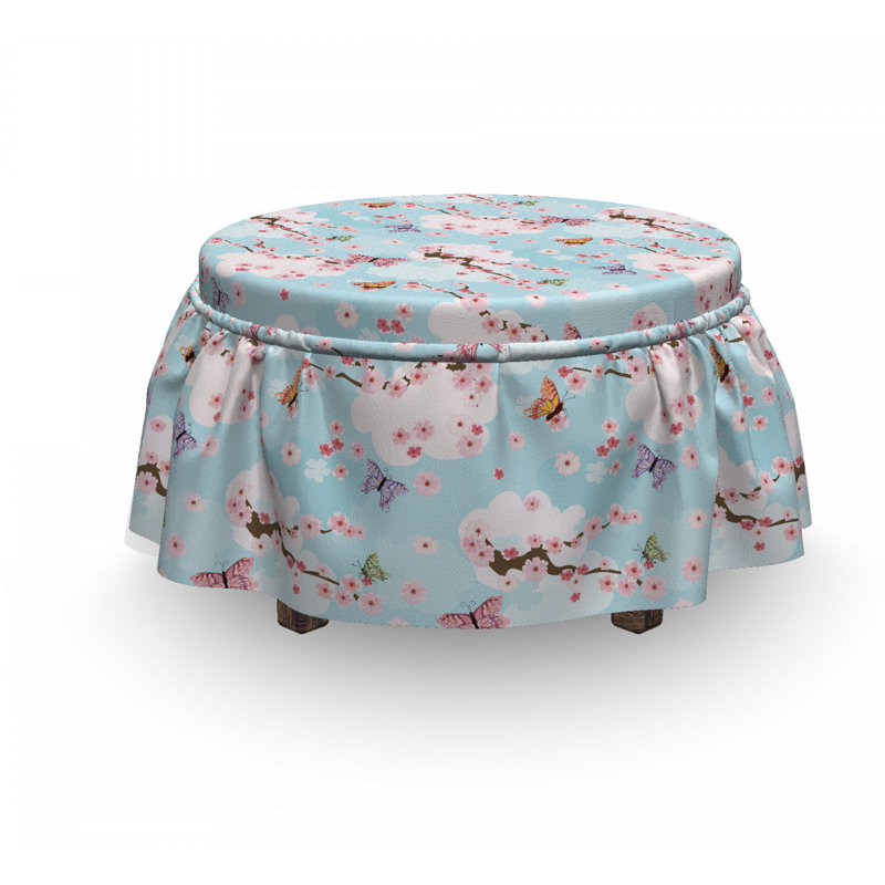 Box Cushion Ottoman Slipcover