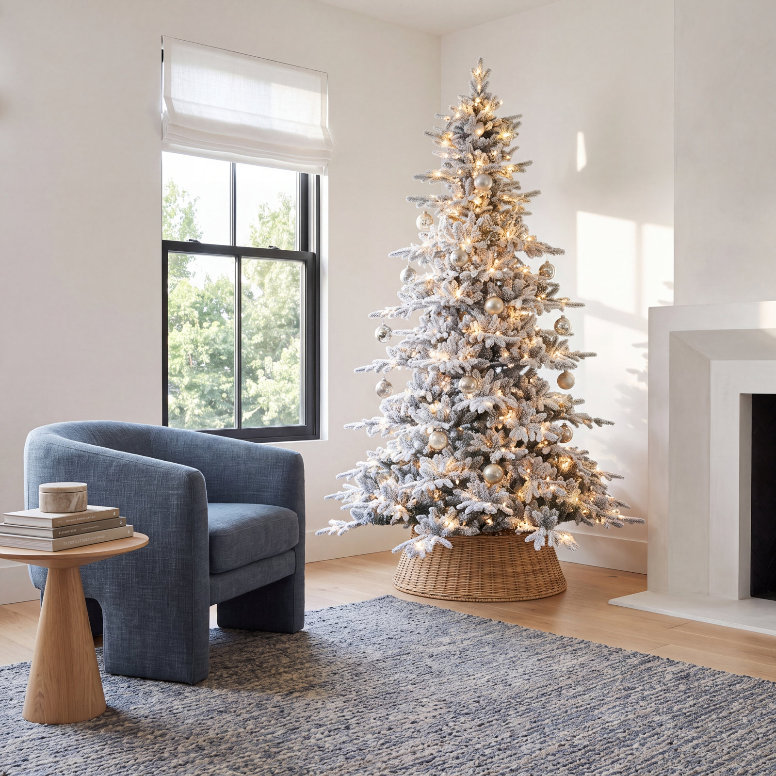 108' Lighted Artificial Fir Christmas Tree