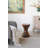 Artisanal Hourglass Side Table with Mosaic Texture
