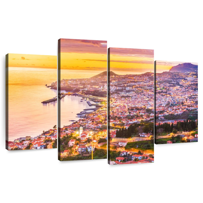 Marchelle Madeira Seaside Town, 42" H x 68" W
