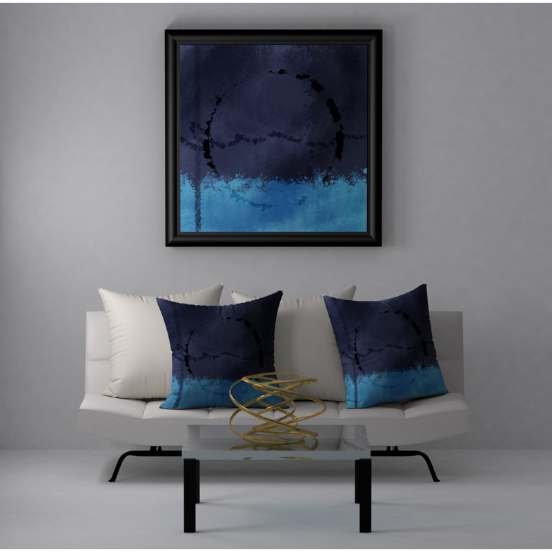 Housse de coussin carrée décorative sereine/insert palatial, 24 po x 24 po