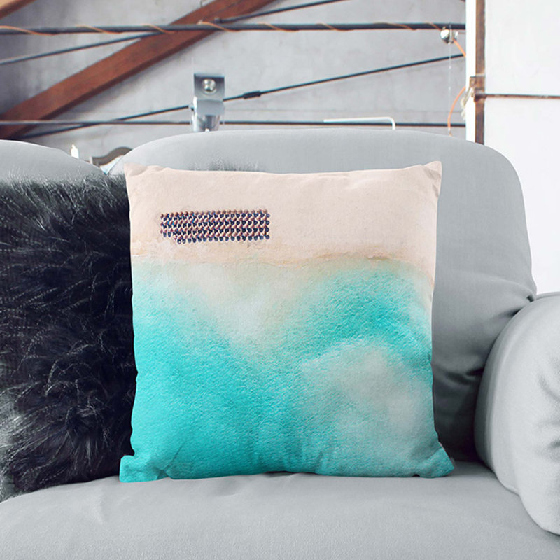 Abstract Square Throw Cushion, 55 x 55 cm