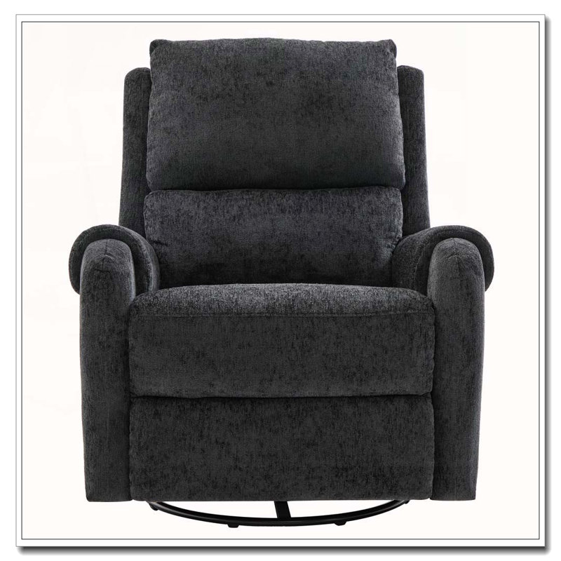 Fauteuil inclinable manuel avec massage, Noir
