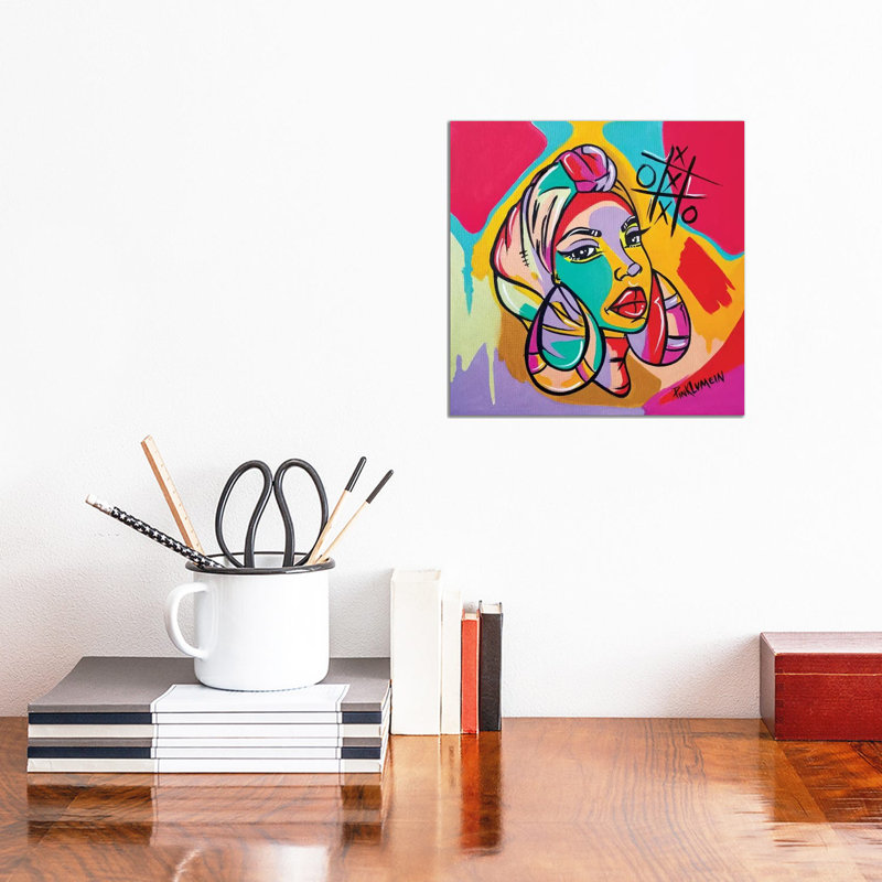 Mali par Pinklomein - reproduction d'art sur toile tendue, H 12 po x l 12 po x P 0,75 po