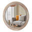 Miroir mural rustique rond avec perles, miroir de ferme décoratif pour salon, chambre à coucher, cuisine, entrée