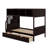 Twin Over Full Bunk Bed With Shelves, Storage Staircase And 2 Drawers-1193368169