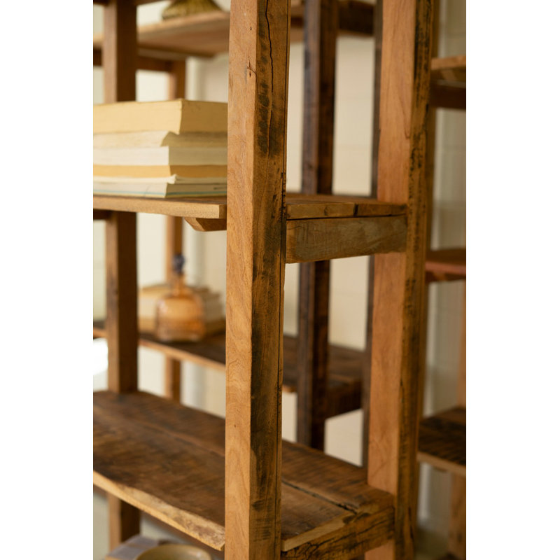 Ensemble de trois étagères en bois recyclé Kalalou