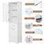 Armoire de rangement pour salle de bain, armoire de rangement autoportante-380671899