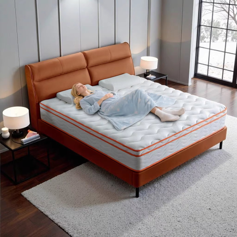 10 Inch Twin XL Hybrid Mattress in a Box - CertiPUR-US Certified Memory Foam & Pocket Springs for Pressure Relief & Motion Isolation, Medium Firm Feel, Milk White