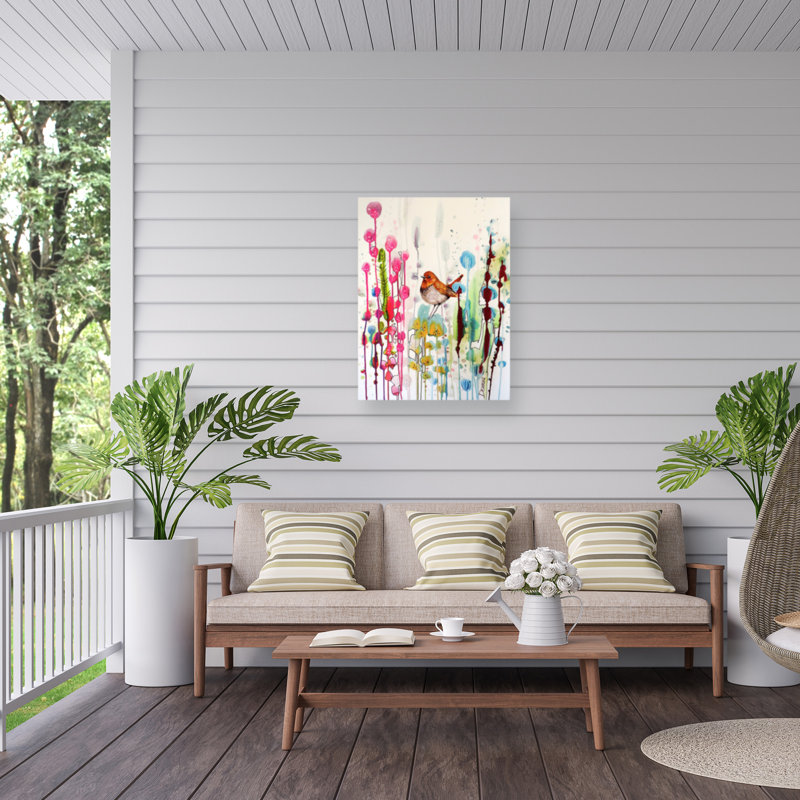 Toile d'extérieur «Demander Son Chemin» de Sylvie Demers, H 19 po x l 14 po x P 1,5 po