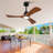 New Model Wood Ceiling Fan With 3 Solid Wood Blades Remote Control Reversible DC Motor For Living Room-972059768-972059771