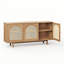 Rattan Plaited Arched Door Sideboard Cabinet