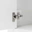 Lavabo de salle de bain moderne élégant en céramique avec structure ouverte en bois massif et tablette de porte-860603002-860603003