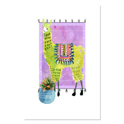 «Rolled Lovely Llama IV», impression sur papier