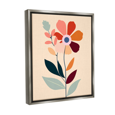 «Modern Flower Sprigs Floater Frame» par Walker Noble sur