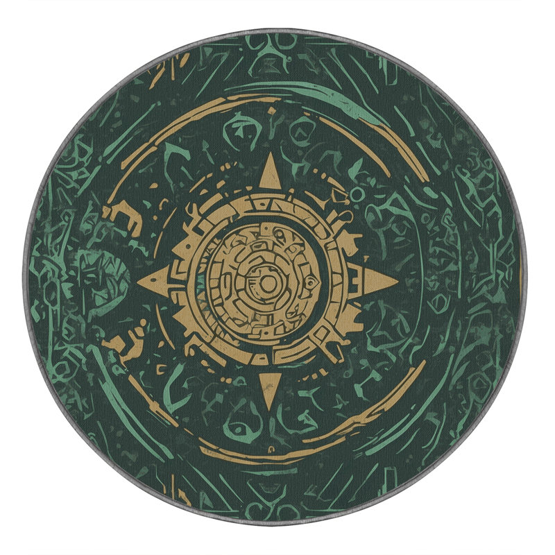 Path Of Light Rug, Round 4'