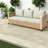 Spacious Modern Patio Sofas, Durable Metal Rattan Design For Poolside