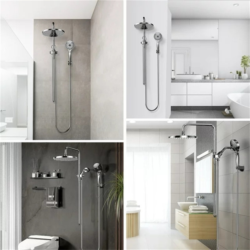Pomme de douche à pluie double 1,75 GPM GPM